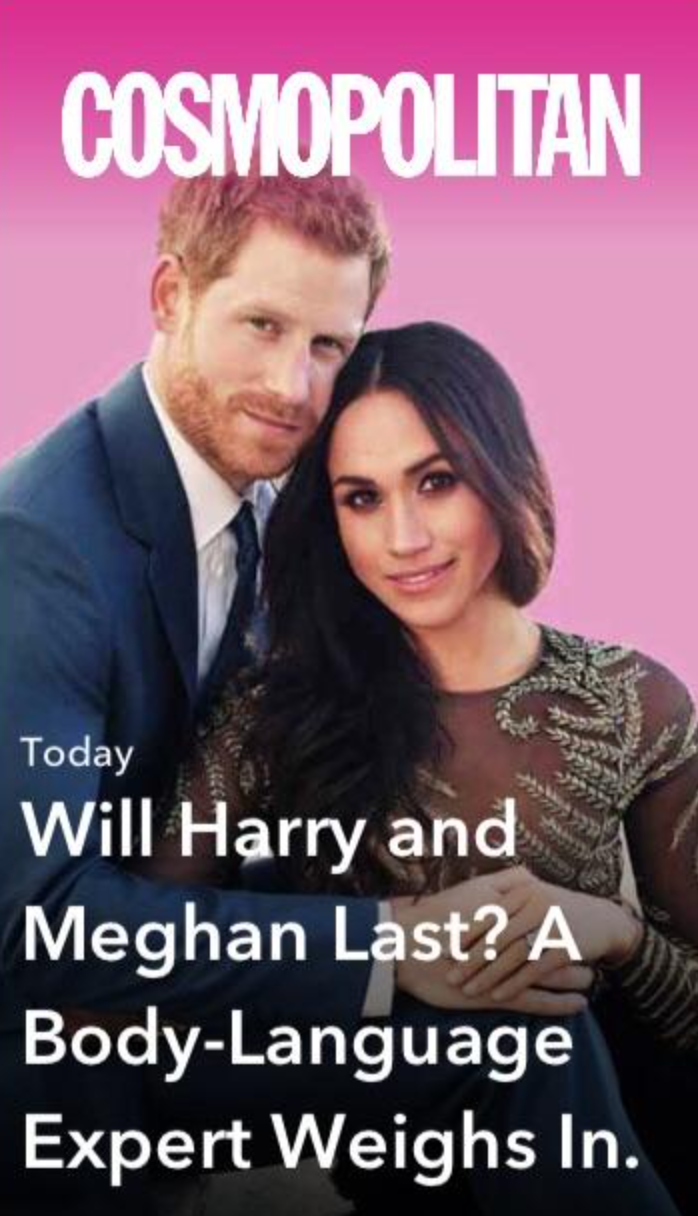 photo caption - Cosmopolitan Today Will Harry and Meghan Last? A BodyLanguage Expert Weighs In.